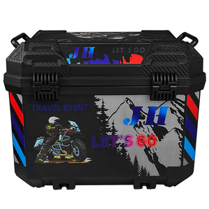 Su geçirmez 36L/45L motosiklet gövde saklama kutusu PP küfe durumda ABS motosiklet kutusu depolama için - Product Image 4