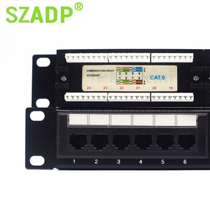 CAT5E CAT6 CAT6A CAT7 CAT8接线板12/16/24/32/48端口3U FTP模块化RJ45 19英寸电镀模块网络布线系统 - Product Image 6