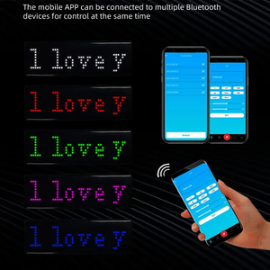 Mini e ricaricabile Bluetooth digitale LED nome distintivo insegne fai da te programmabile scolling bacheca Mini Display LED Tag - Product Image 2