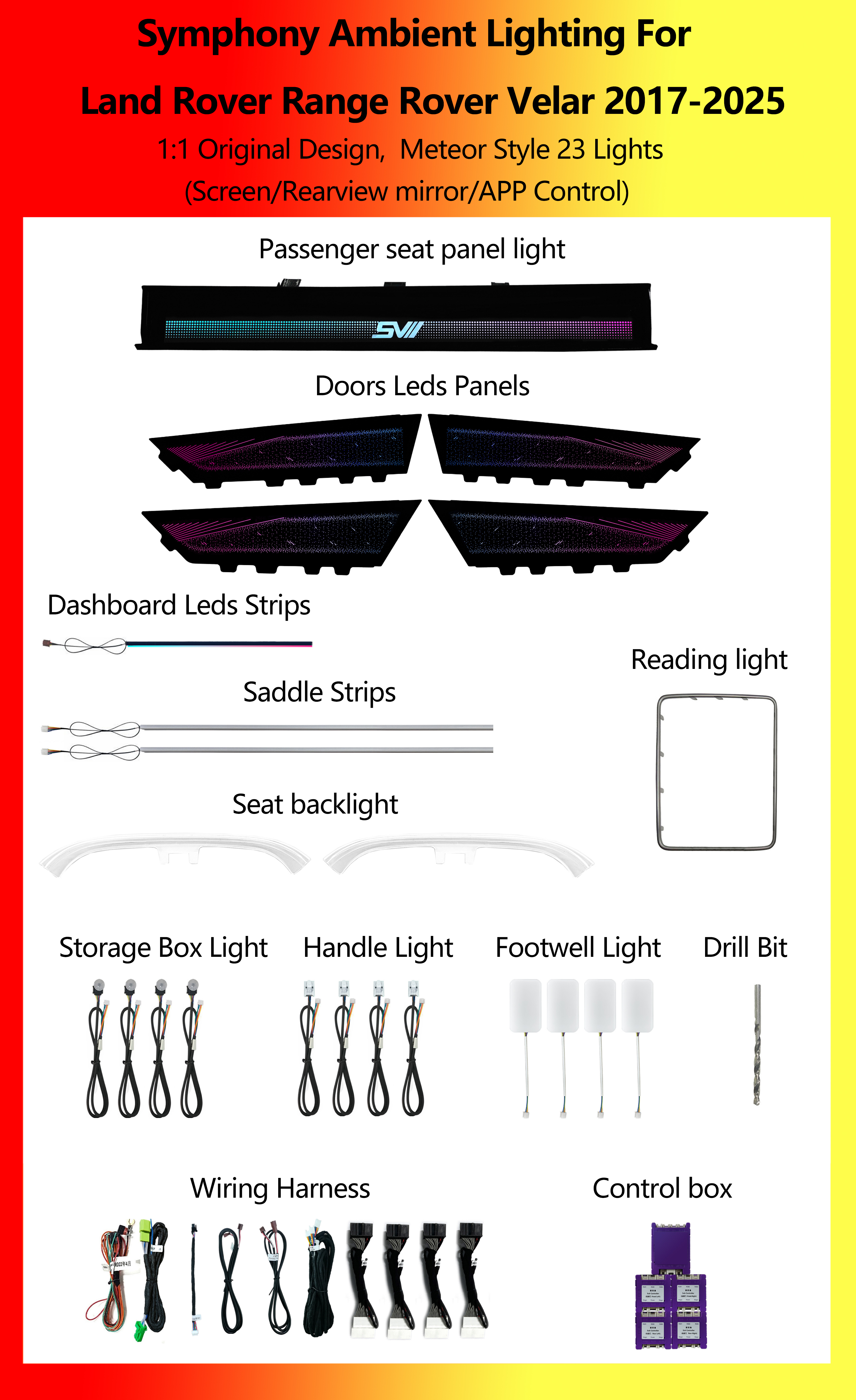 Land Rover Range Rover Velar Meteor Style Symphony 23 luces