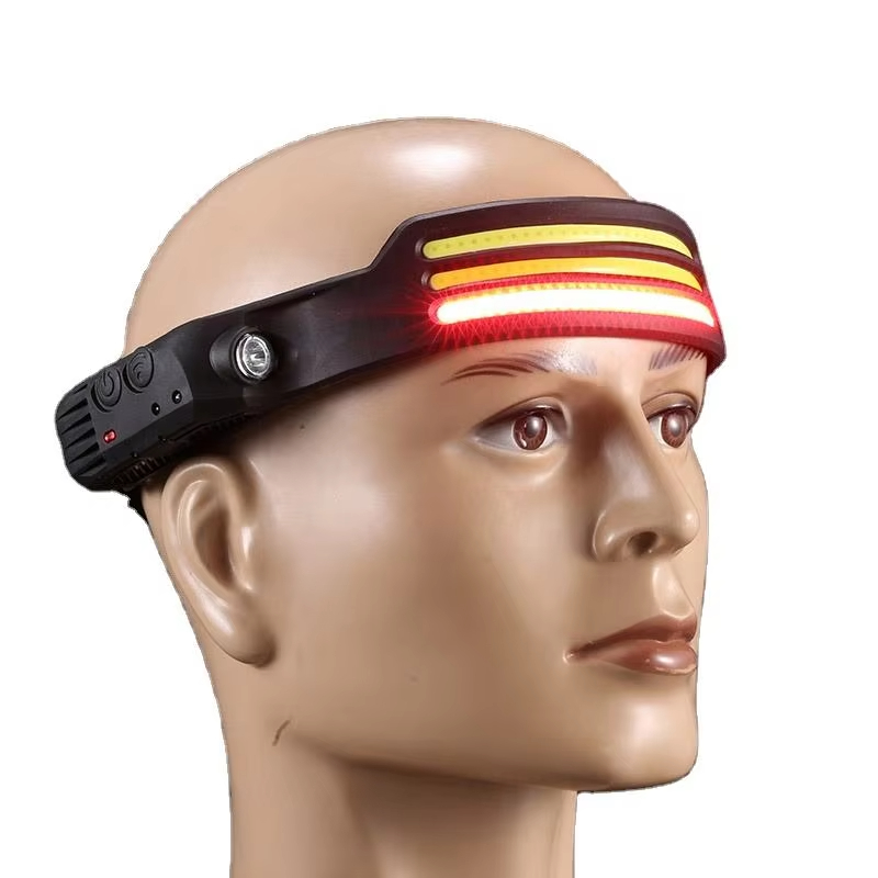 (Single white+red) headband light W689-1