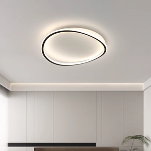2025现代简约吸顶灯客厅卧室矩形奶油新中山LED光源 - Product Image 4
