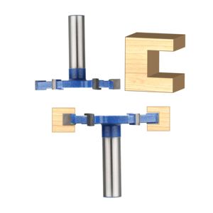 ソリッドカーバイド用6フルート<span class=keywords><strong>T</strong></span>タイプスロットカッタールータービットウッドケイビングカッター用CNCルータービット - Product Image 3