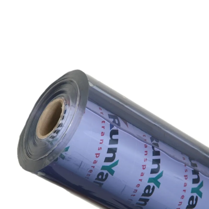 Película de laminación de PVC supertransparente, en rollos para vidrio suave/embalaje, venta al por mayor