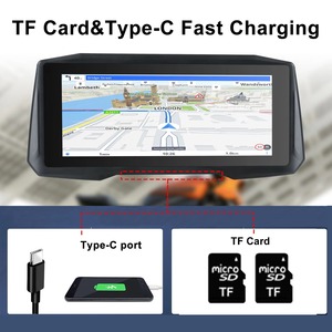 オートバイPND 6.86インチカーラジオプレーヤーAndroidオートカープレイGPS BT GPSタッチスクリーンTPMSタイヤ空気圧センサー - Product Image 5