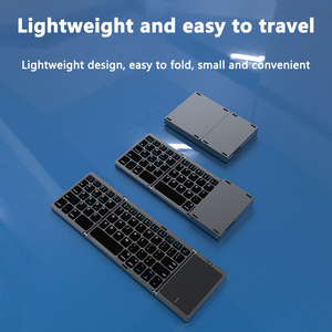 <strong>Touchpad</strong> Portable Three Folding Bluetooth <strong>Wireless</strong> IOS Android Tablet Phone Bluetooth <strong>Wireless</strong> Office <strong>Keyboard</strong> - Product Image 6