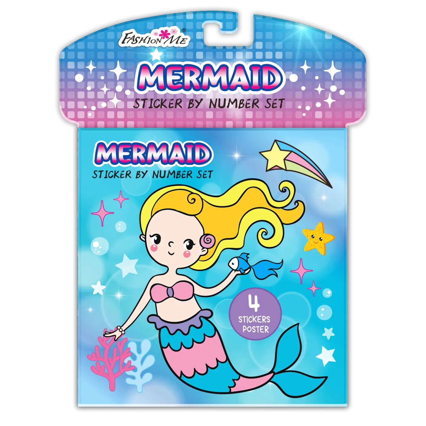 Magical Mermaid Awesome Activity Book com adesivos para crianças e pré-escolares Paperback Sticker Book