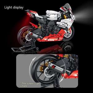 Panos 672104 לבנים 1:5 לוח אור אופנוע yamaha r1 מהדורה מסלול דגם בלוקים להגדיר - Product Image 4