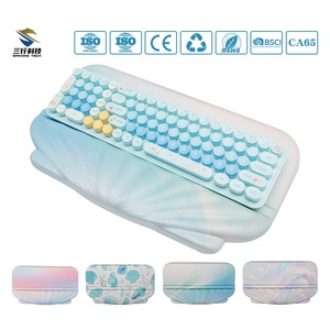 Set Tappetino Mouse Ergonomico in Memory Foam con Poggiapolsi e Tappetino Antiscivolo per Ufficio Personalizzabile - Product Image 1