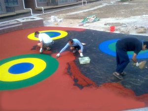 เส้นทางเดิน EPDM UV-resistitance แผ่นยางปูพื้น EPDM วิ่งจ๊อกกิ้ง - Product Image 3