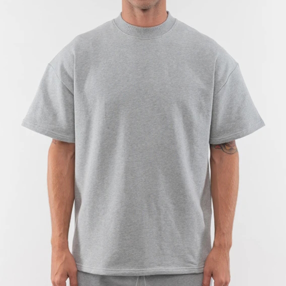 Camisetas oversized grises para hombres