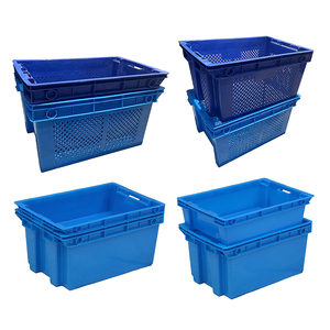 Proveedores chinos, venta al por mayor, cajas de plástico encajables de plástico con ventilación Nest Stack efectivas para logística vacía mediante contenedor anidado - Product Image 2