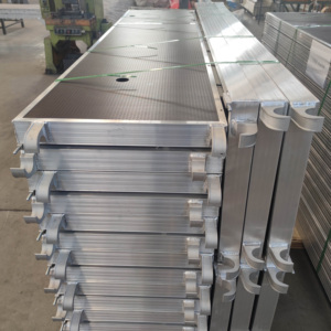 Tablones de andamio de diferentes anchuras para la construcción Tablones de metal de acero galvanizado/aluminio Especificación para la venta - Product Image 2