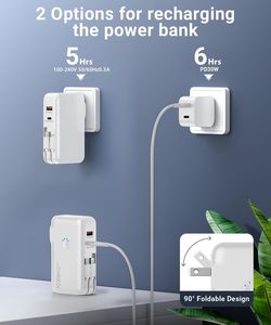 大容量高速充電パワーバンク内蔵ACプラグ多機能モバイル充電器 - Product Image 4