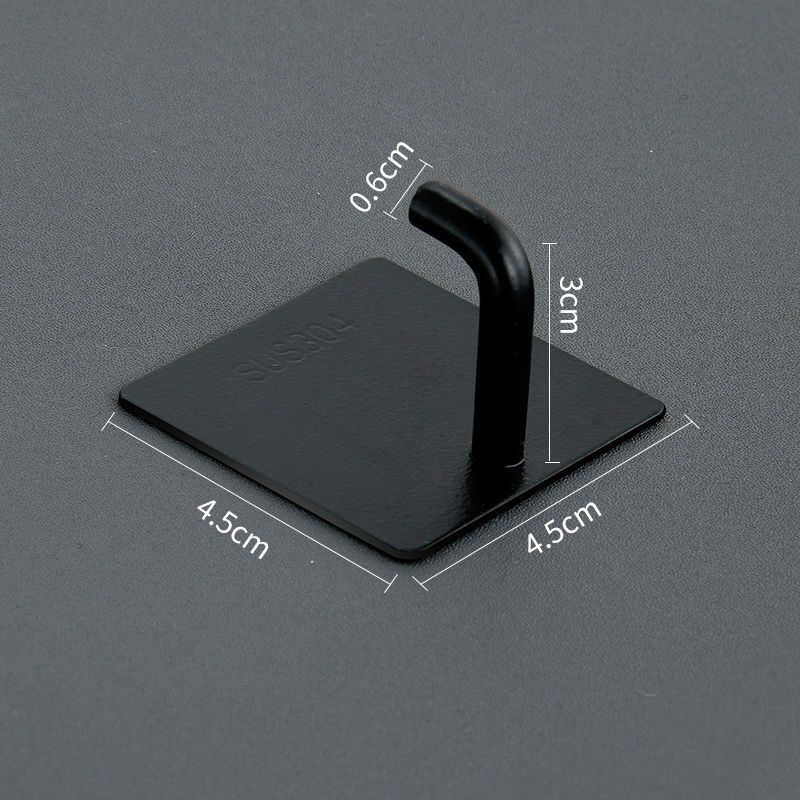 201 Elephant Trunk Hook 4.5 cm - Black with glue