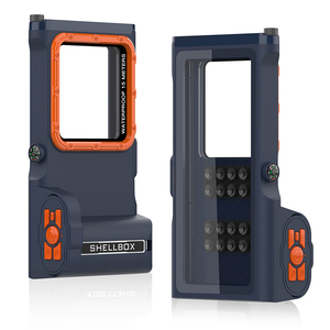 Laudtec SJK092 Shellbox temperli cam kapak Selfie dalış durumda su geçirmez telefon kılıfı için Iphone 15 14 13 12 artı Pro Max - Product Image 6