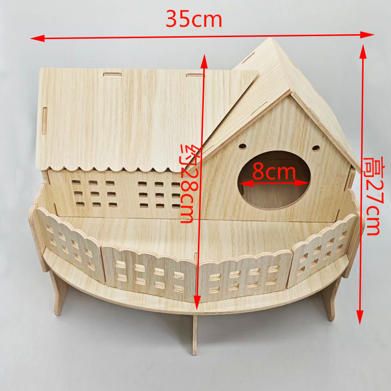 Grande villa balcon en bois