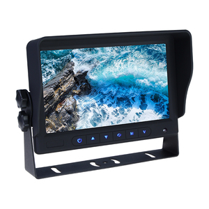 7'' TFT LCD Car Rearview Quad Split <strong>Monitor</strong> 4 Channels Video <strong>Inputs</strong> with Sunshade Anti-Glare - Product Image 4
