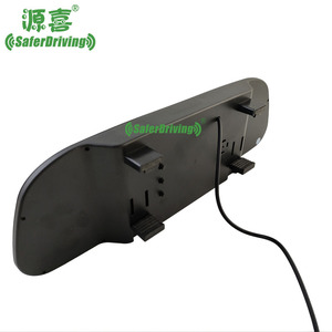 Espejo retrovisor para vehículo de 6 pulgadas, monitor de coche, pantalla LCD de entrada RCA de 2 canales, 12V-24V, pantalla con clip de montaje universal, - Product Image 4