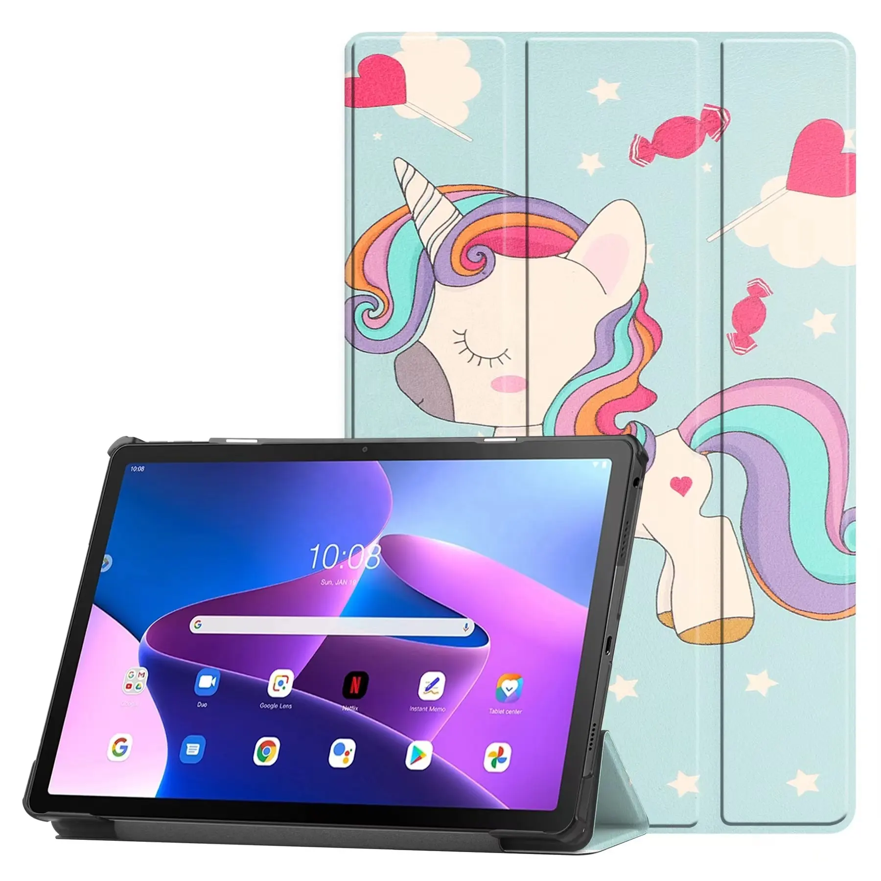 Alta qualidade vegan couro tablet capa capas protetoras para Samsung Galaxy Tab S6 Lite 2022 SM-P610 P615 P613 P619