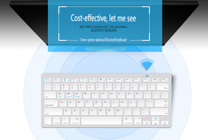 Mini teclado externo inalámbrico portátil personalizable de alta calidad con teclado inalámbrico portátil