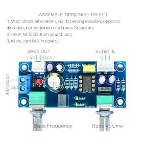 Low Pass Filter Bass Subwoofer Pre-<strong>AMP</strong> Amplifier Board Dual <strong>Power</strong> NE5532 Low Pass Filter Bass Preamplifier DIY <strong>Kit</strong> - Product Image 3