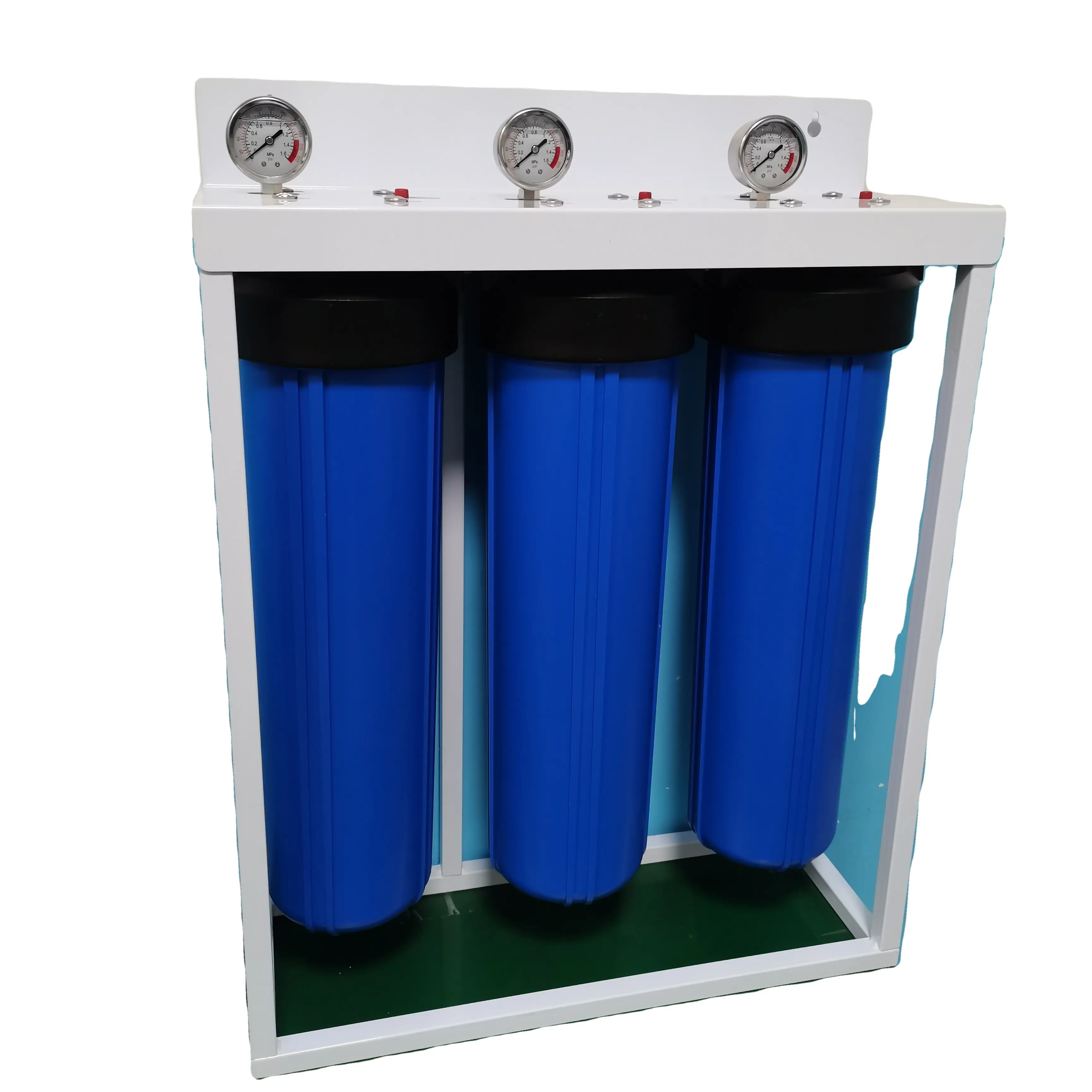 Filtración de agua previa de 2 etapas y 3 etapas para sistemas de filtro de agua domésticos para toda la casa