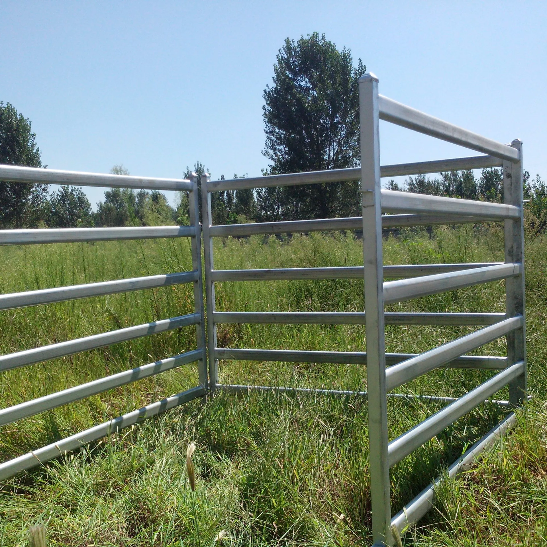 Portátil trituración de ganado/pluma redonda de caballo/paneles de valla de corral