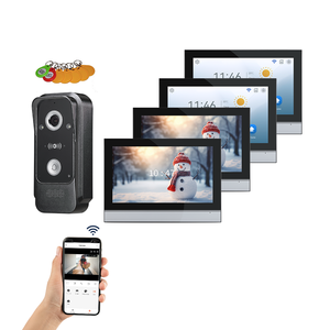 Nueva tendencia Tuya Smart WiFi timbre inalámbrico Cámara 10,1 pulgadas Monitor hogar seguridad Video puerta teléfono sistema de intercomunicación - Product Image 1