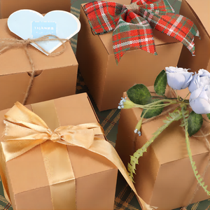 Giấy kraft Hộp quà tặng nhỏ nắp vuông trình bày thư mục cho cốc nến Ngày Valentine lưu trữ thực phẩm Matt cán - Product Image 6