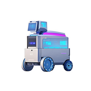 Intelligente AI Voice Gegenseitige Unterstützung Unbemannter Liefer roboter für die Sicherheit im Freien Multifunktion aler Community Service Courier - Product Image 1