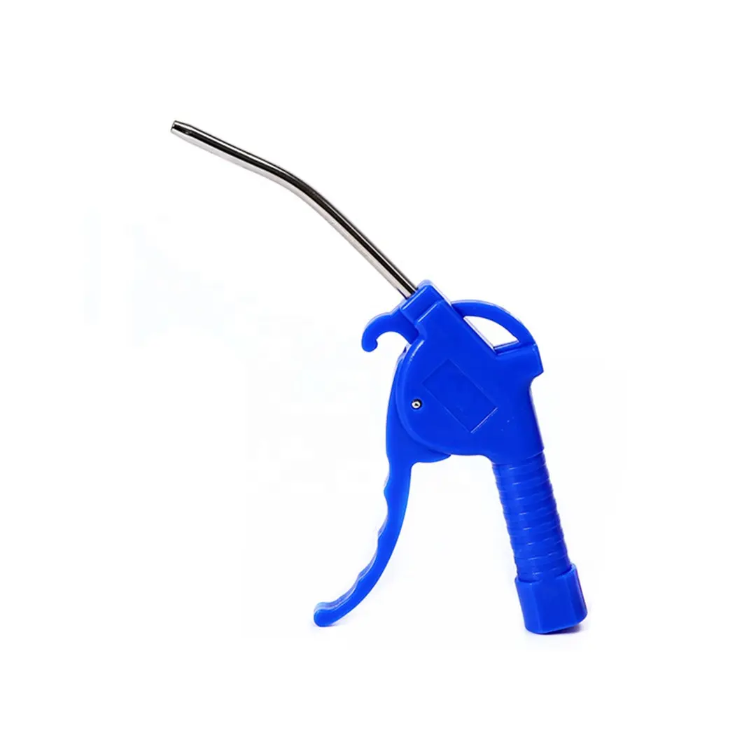 Pneumatic Blow air tool Metal Bent Tube Nozzle Blue Air Blow Dust Gun 100mm