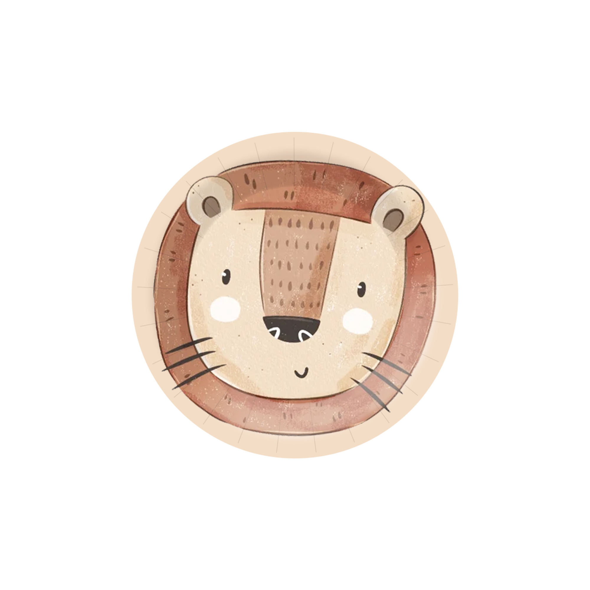 7 pouces papier plaque * 8 pcs