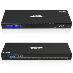 TESmarthdmiマトリックス8x8、EDIDエクストラクターおよびIRリモートコントロールHDMI互換マトリックススイッチスイッチャー8入力8出力ボックス - Product Image 1