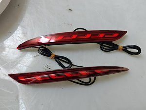 2017-2022即插即用发光二极管后保险杠反射器，适用于特斯拉3/Y型新红色透镜制动尾部和转向信号灯套件12v电压 - Product Image 3