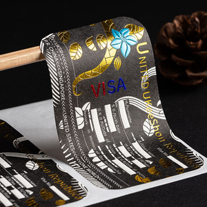 Ambalaj etiketi için özel mat etiket kabartmalı etiket baskı logosu altın folyo Logo çıkartmaları - Product Image 5