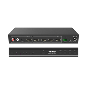 4 × 1 HDMI Matrix-Schalter-Splitter mit SPDIF HDR HDMI-Schalter 4 × 1 Unterstützung HDCP 2.2 ARC 3D 4K @ 60Hz HDMI-Schalter