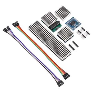 MAX7219 Punktmatrix-Modul Mikrocontroller-Anzeige modul MCU-LED-Anzeige steuer modul Für Arduino 5-V-DIY-Kits 4 in 1 Rot/Grün - Product Image 1
