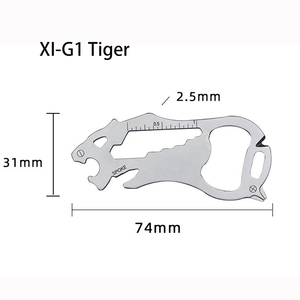 Custom Different Animals Stainless Steel EDC Pocket <strong>Tool</strong> Screw Ruler Bottle Opener <strong>11</strong> in 1 Multi-function <strong>Tool</strong> Card - Product Image 4