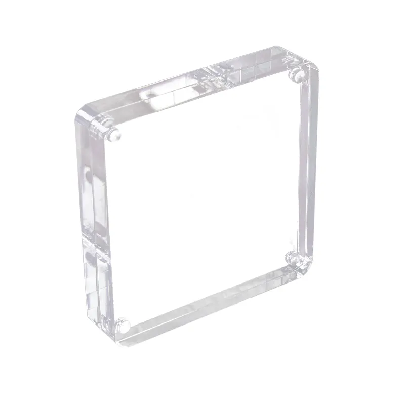 Cadre magnétique en acrylique Blocs acryliques transparents Mini cadres photo et décorations en acrylique