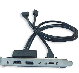 USB-C ve USB3.2 type-e anahtarına USB-PCIe braketli 20 pinli ve 19 pinli USB3.0 konektörleri - Product Image 5
