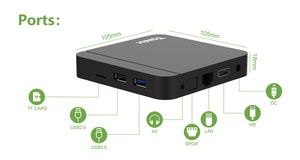 Promosyon 2022 yeni Tanix W2 Android 11 TV kutusu Amlogic S905W2 çift WiFi BT 2GB 16GB AV1 4K 60fps Video dekoder Android TV kutusu - Product Image 5