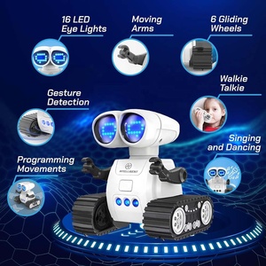 Smart telecomando Robot giocattolo Gesture Sensing RC Walkie talkie programmazione danza ambulante Robot con musica mutevole occhi a LED - Product Image 6