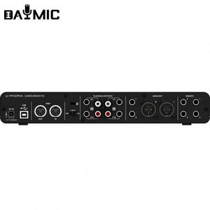 Interfaz de Audio OEM de 4 entradas, tarjeta de sonido de 24 bits, 192 kHz, mezclador, consola DJ, grabación de estudio, Podcasting en vivo - Product Image 6