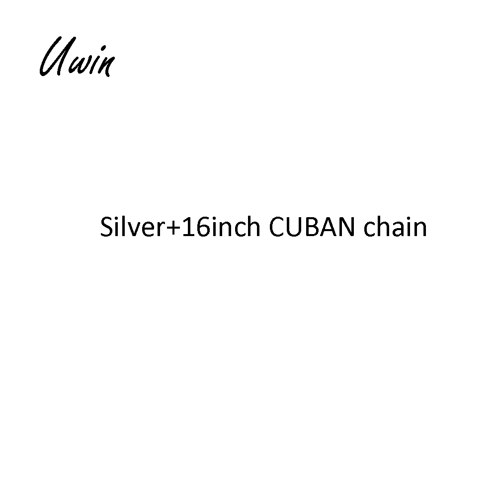 Cadena CUBANA de plata + 16 pulgadas