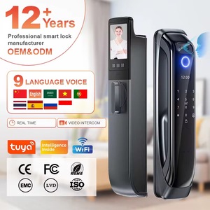 Alta sicurezza grande codice cancello telecomando Tuya Wifi APP blocco automatico sistema di blocco impronta digitale Smart Lock