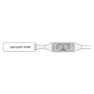 SP002E мини 3 кнопки адресуемый пиксель RGB светодиодные полосы контроллер для DC5-24V мечты Цвет WS2811 WS2812B светодиодный свет - Product Image 4