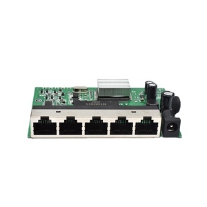 OEM ve ODM Mini 100M POE anahtarı 5-Port hızlı masaüstü PCBA QoS 4-Port 10/100Mbps PoE 65W harici güç 1G IEEE802.3af/at anahtarı - Product Image 6