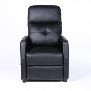 Moderner beheizter <span class=keywords><strong>6</strong></span>-Punkt-Massagestuhl Ausziehbare Ledertaschen Kunstleder polster Holzrahmen Faltbare Funktion - Product Image 2