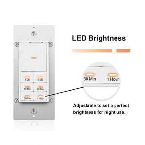 ETL FCC Wall Mounted Light Timing <strong>Schedule</strong> Switch 1 Hour Countdown Mini 110v 230v Time Switch - Product Image 3
